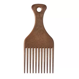 Eurostil Afro bontó fésű - barna