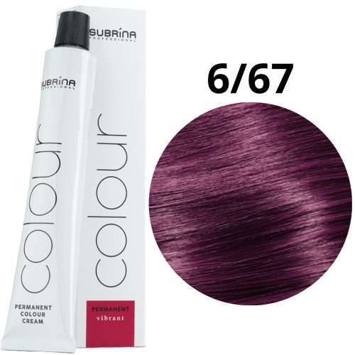Subrina Permanent Colour Intenzív Tartós Krémhajfesték 100ml 6/67