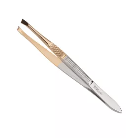 Eurostil ferde szemöldökcsipesz 9 cm (Aranyozott végű)
