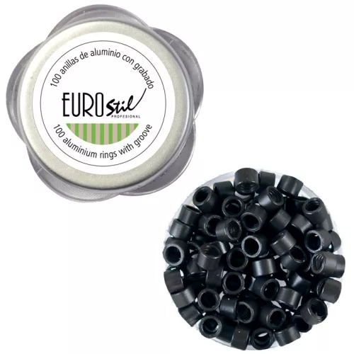Alumínium gyűrű 4mm „1” fekete (1000db)