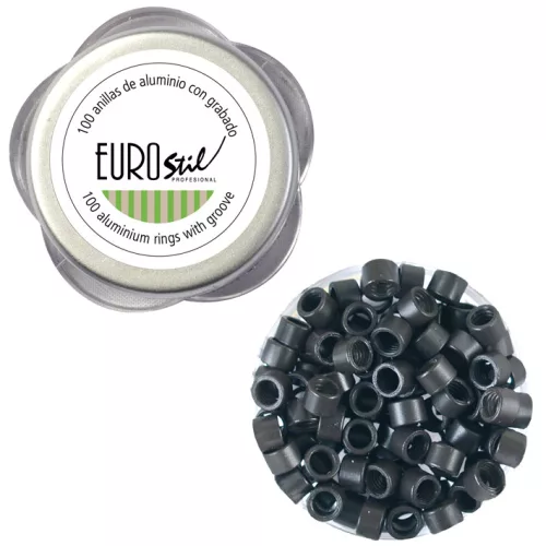 Alumínium gyűrű 4mm „3” sötét barna (1000db)