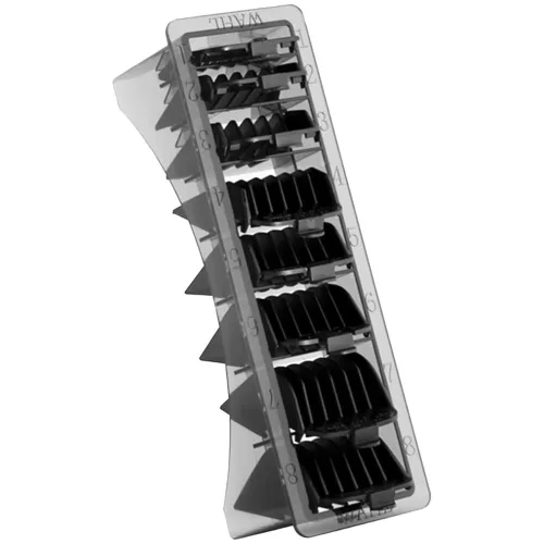 Wahl - Fésű Szett - Fekete (8 db) (Super Taper, Magic Clip, Senior, Legend, Balding)