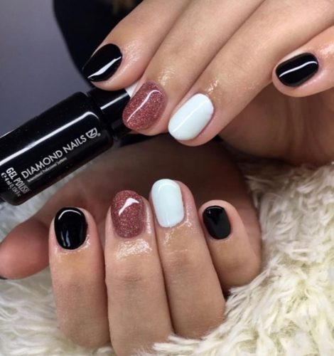 Gél Lakk - DN102 - Rosegold csillám - Zselé lakk