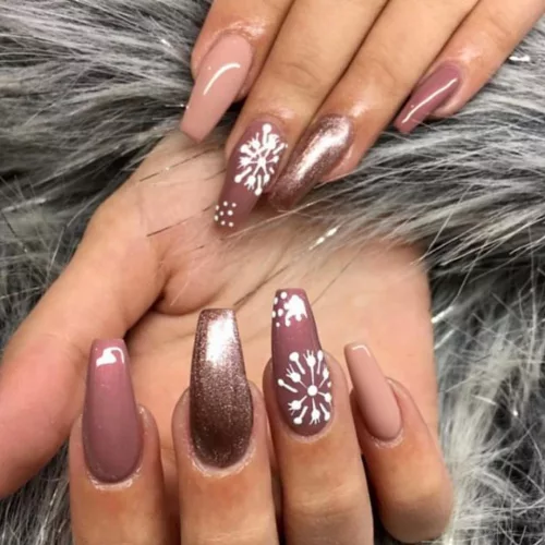 Gél Lakk - DN074 - Metál rosegold - Zselé lakk