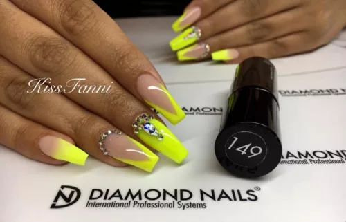 Gél Lakk - DN149 - Neon sárga - Zselé lakk