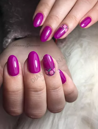 Gél Lakk - DN154 - Neon lila - Zselé lakk