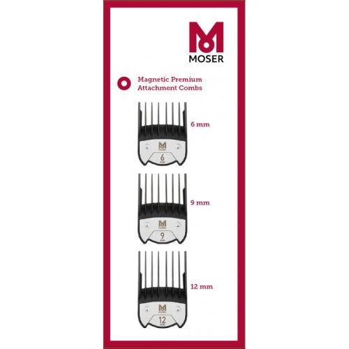 Moser mágneses fésű szett (3db-s, 6mm,9mm és 12mm)