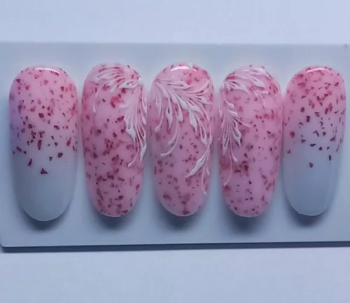 NiiZa Glitter Rosé Hardener Base Gel 7 ml