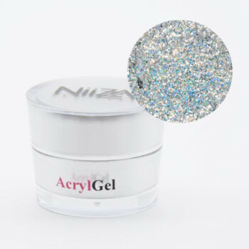 NiiZa AcrylGel - Glitter Silver 15g