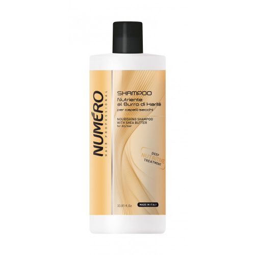 Brelil Numero Carite Shampoo 1000 ml - Tápláló sampon sheavajjal száraz hajra 