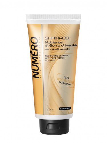 Brelil Professional - Numero Carite Shampoo - Tápláló sampon sheavajjal száraz hajra 300ml
