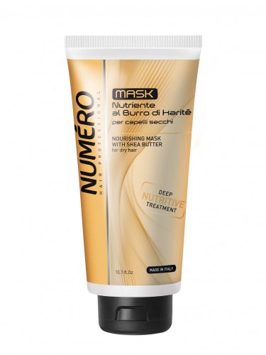 Brelil Professional - Numero Carite Mask - Tápláló hajpakolás sheavajjal száraz hajra 300ml