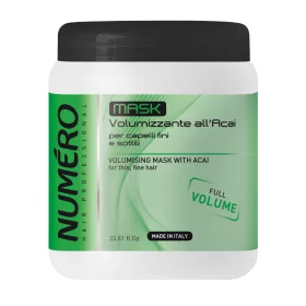   Brelil Professional - Numero Volumising Mask with Acai - Acai bogyó kivonatot tartalmazó dúsító hajpakolás vékonyszálú hajra 1000ml
