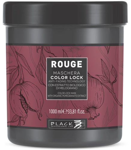 Black Professional Line "Rouge" Color Lock - Színvédő Hajmaszk Gránátalma Kivonattal 1000ml