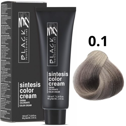 Black Professional Line Sintesis Color Cream - Tartós hajfesték 0.1 100ml 