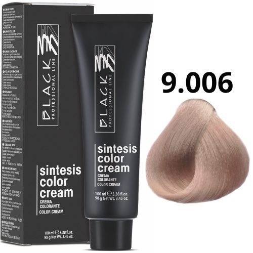 Black Professional Line Sintesis Color Cream - Tartós hajfesték 9.006 100ml 