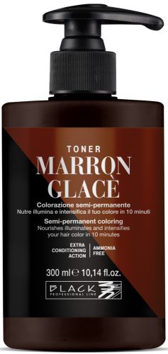 Black Professional Line Toner - Fizikai Hajszínező - Marron Glace 300ml