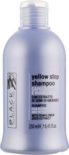 Black Professional Line Yellow Stop - Sárgulást Gátló Sampon 250ml