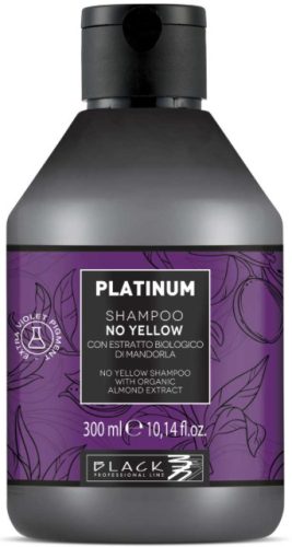 Black Professional Line "Platinum" No Yellow - Sárgulás Elleni Sampon Mandula Kivonattal 300ml