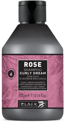 Black Professional Line "Rose" Curly Dream - Göndörítő Sampon Baobab Olajjal 300ml