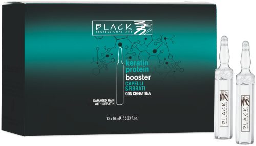 Black Professional Line Keratin Protein - Booster Ampullák 12x10ml