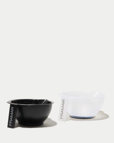 Framar - Color Bowl Set (2-Pack Black & Clear) - Hajfestő Tál Szett 