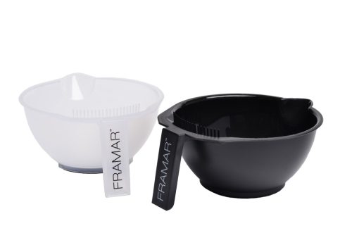 Framar - Color Bowl Set (2-Pack Black & Clear) - Hajfestő Tál Szett 
