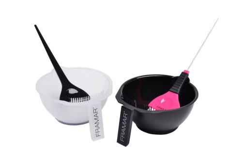 Framar - Color Bowl Set (2-Pack Black & Clear) - Hajfestő Tál Szett 