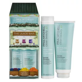   Paul Mitchell - Clean Beauty Hydrate Karácsonyi Csomag (Sampon 250ml + Balzsam 250ml)