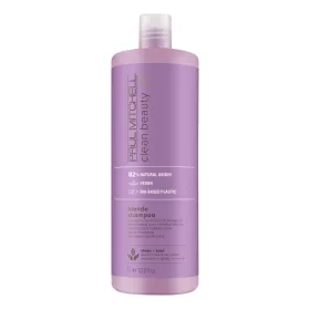   Paul Mitchell - Clean Beauty Blonde Shampoo - Lila Sampon Szőke és Ősz Hajra 1000ml
