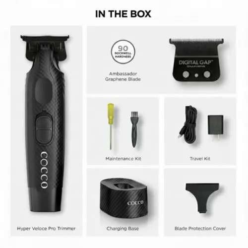 Cocco - Hyper Veloce Trimmer - Professzionális Kontúrvágó (Carbon)