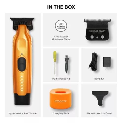 Cocco - Hyper Veloce Trimmer - Professzionális Kontúrvágó (Orange)