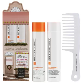   Paul Mitchell - Color Protect Karácsonyi Csomag (Sampon 300ml + Balzsam 300ml + Detangler Comb)