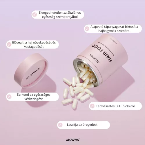 GLOWWA Hajvitamin - 60 kapszula - 1 havi adag