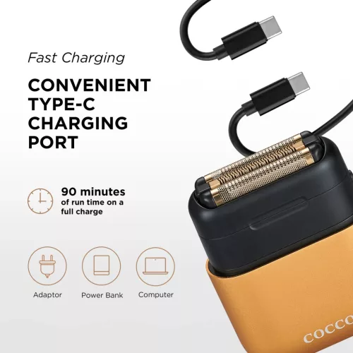 Cocco - Impacto Shaver - Professzionális Elektromos Borotva (Gold)