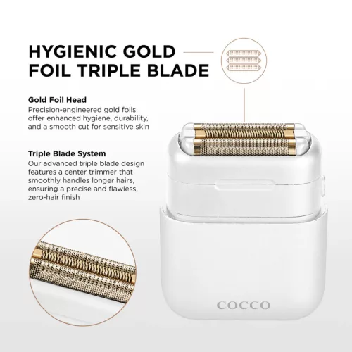 Cocco - Impacto Shaver - Professzionális Elektromos Borotva (White)