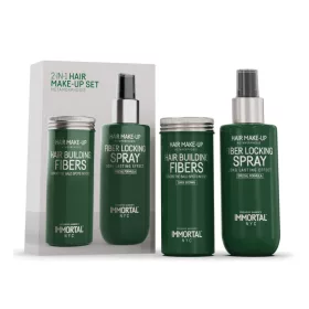   Immortal NYC - Hair Building Fibers 20g & Fibers Locking Spray 150ml - Hajrost Szett (Hajrost + Rögzítő Spray) - Sötétbarna 20g+150ml