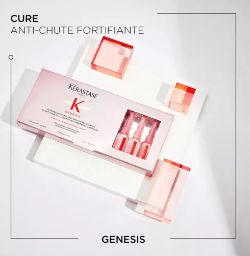 Kérastase Genesis Ampoules Cure Anti-Chute Fortifiantes - Szérum meggyengült, hajhullásra hajlamos hajra 10x6ml 