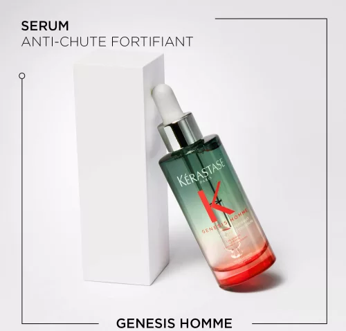 Kérastase Genesis Homme Sérum Anti-chute Fortifiant - Hajhullás elleni hajerősítő szérum meggyengült, elvékonyodó hajra, napi használatra 90ml 