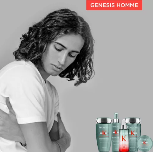 Kérastase Genesis Homme Sérum Anti-chute Fortifiant - Hajhullás elleni hajerősítő szérum meggyengült, elvékonyodó hajra, napi használatra 90ml 