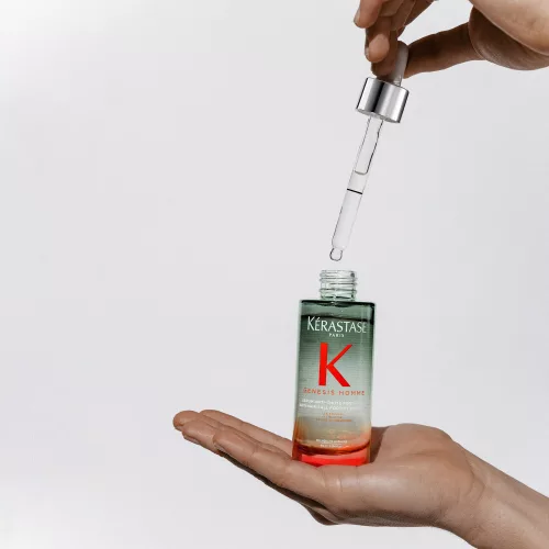 Kérastase Genesis Homme Sérum Anti-chute Fortifiant - Hajhullás elleni hajerősítő szérum meggyengült, elvékonyodó hajra, napi használatra 90ml 