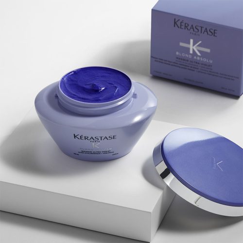 Kérastase Blond Absolu Masque Ultra-Violet - Hamvasító pakolás szőkített, melírozott hajra 250ml 