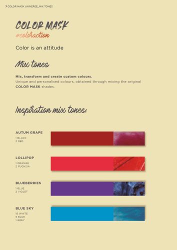 Yunsey Professional - Color Mask Színező Hajpakolás 200ml – Sötétszürke