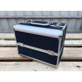 Körmös-Kozmetikus Táska (Sötétkék csillámos)