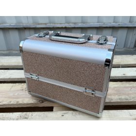 Körmös-Kozmetikus Táska (Rozé csillámos)