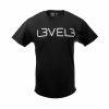 L3VEL3 - Classic T-Shirt - Logózott Póló (Fekete, M)