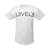 L3VEL3 - Classic T-Shirt - Logózott Póló (Fehér, S)