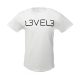 L3VEL3 - Classic T-Shirt - Logózott Póló (Fehér, M)