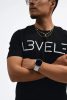 L3VEL3 - Classic T-Shirt - Logózott Póló (Fehér, S)