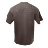 L3VEL3 - Oversized T-Shirt Back Logo - Oversized Póló, Hátsó Logóval (Sötét Szürke, L)